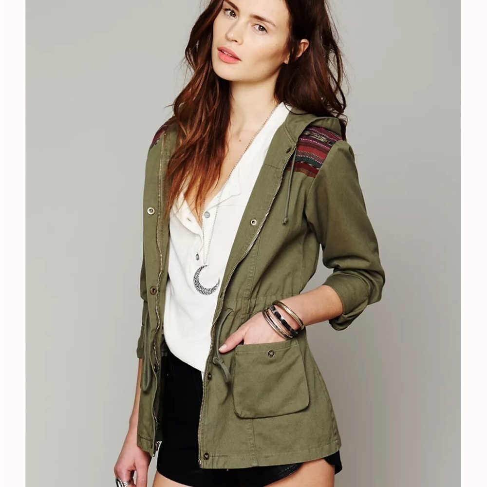 Jen’s Pirate Booty for Free People Green Parka Utility Jacket